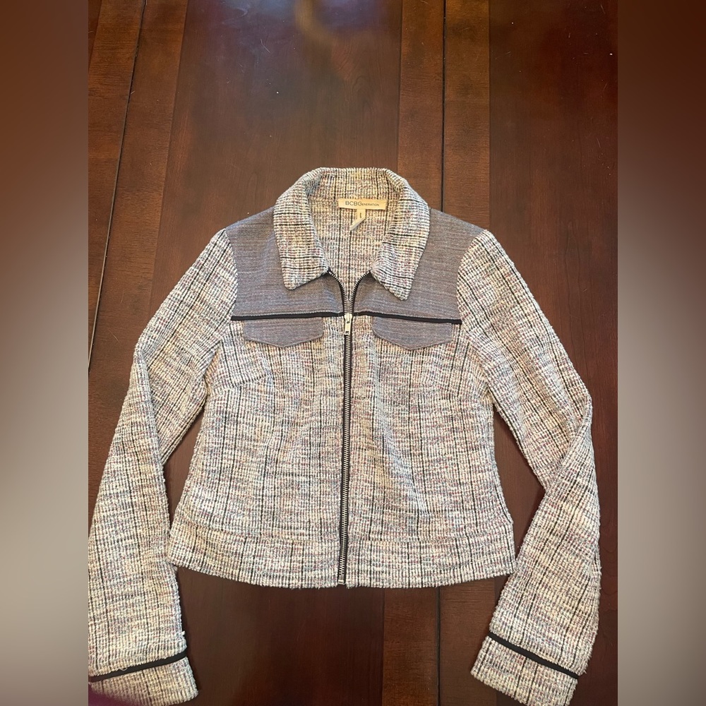 Bcbgeneration Lightweight Tweed Jacket, Size Xxs.… - image 1